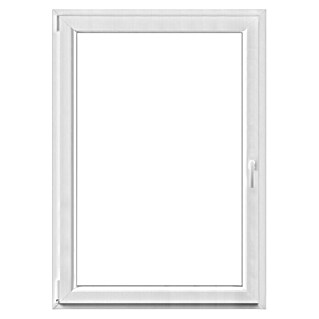 PVC okno (100 x 140 cm, Smer odpiranja: Levo, Bela)