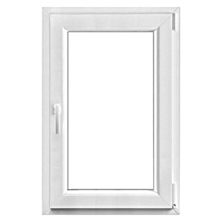 PVC okno (60 x 90 cm, Smer odpiranja: Desno, Bela)