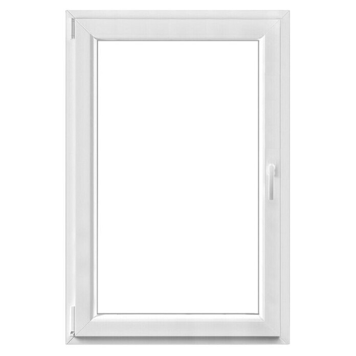 PVC okno s trojno zasteklitvijo  (80 x 120 cm, Smer odpiranja: Levo, Bela) | 4745 - Kunststofffenster | GBDB - Fenster | GBD - Bauelemente | GB - Bauelemente | G - Holz/Bauelem | BAUHAUS