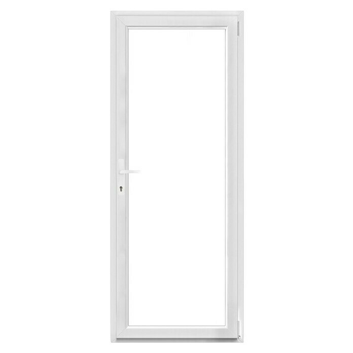 Balkonska vrata  (80 x 200 cm, Smer odpiranja: Desno, Bela) | 4745 - Kunststofffenster | GBDB - Fenster | GBD - Bauelemente | GB - Bauelemente | G - Holz/Bauelem | BAUHAUS