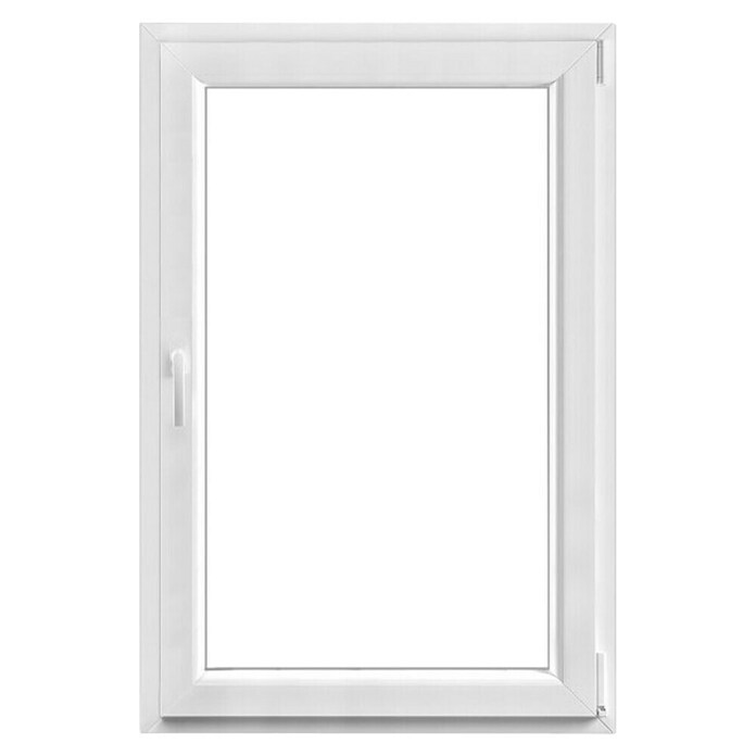 PVC okno s trojno zasteklitvijo  (80 x 120 cm, Smer odpiranja: Desno, Bela) | 4745 - Kunststofffenster | GBDB - Fenster | GBD - Bauelemente | GB - Bauelemente | G - Holz/Bauelem | BAUHAUS