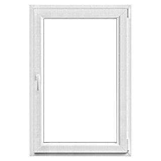 PVC okno s trojno zasteklitvijo (80 x 120 cm, Smer odpiranja: Desno, Bela)