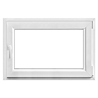 PVC okno (90 x 60 cm, Smer odpiranja: Desno, Bela)