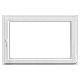 PVC okno (120 x 80 cm, Smer odpiranja: Desno, Bela)
