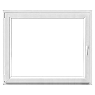 PVC okno (120 x 100 cm, Smer odpiranja: Levo, Bela)