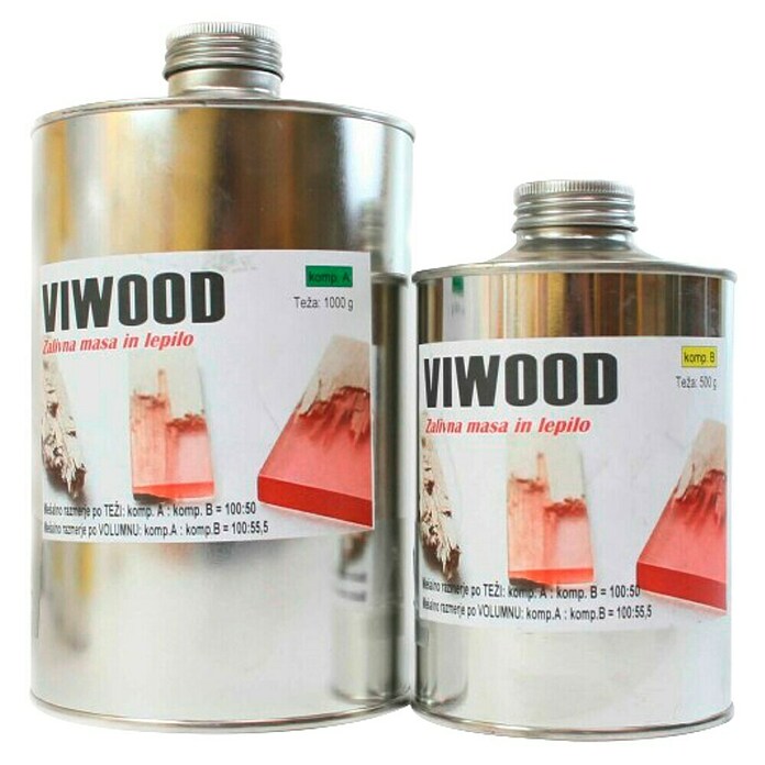 Smola za razpoke Viwood  (2 -del., 1,5 l) | 6007 - Bio Spezialprodukte | HADP - Naturfarben | HAD - Farben | HA - Farben | H - Innendeko/Farben | BAUHAUS