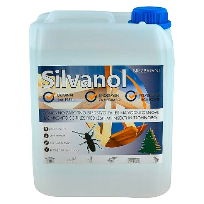 Zaščitni premaz za les Silvanol  (Brebarven, 5 l) | 5983 - Holzuntergründe | HADN - Speziallacke | HAD - Farben | HA - Farben | H - Innendeko/Farben | BAUHAUS