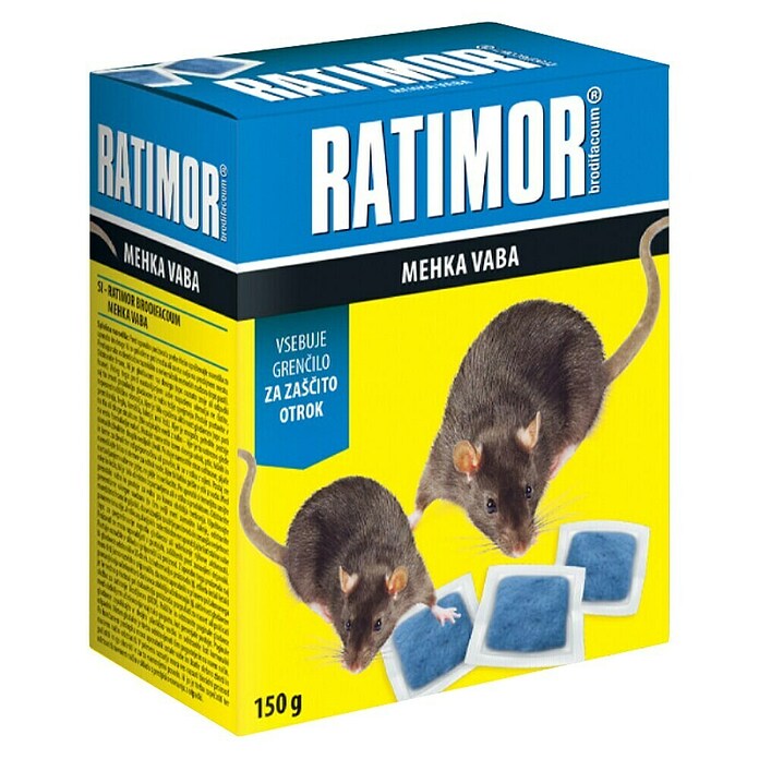 Vaba za podgane in miši Ratimor  (150 g) | 7531 - Rodentizide | IAHD - Pflanzenschutz | IAH - Dünger / Pflanzenschutz | IA - Gartenhartware | I - Stadtgarten | BAUHAUS