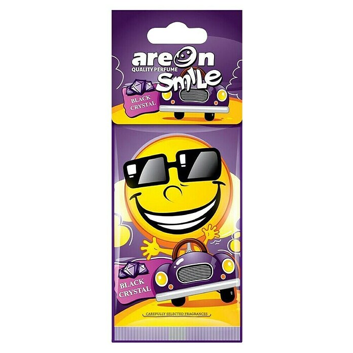 Areon Osvežilec zraka Smile  (Black Crystal) | Osvežilci zraka | Avtomobilska oprema | Dodatna oprema za avtomobile | Navtika, avtomobili in kolesa | Izdelki | BAUHAUS