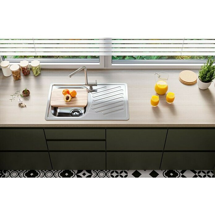Alveus Vgradno korito Elegant 30  (81 x 51 cm, Nerjavno jeklo) | 4173 - Einbauspülen Edelstahl | DCFC - Spülen | DCF - Küche | DC - Sanitärinstallation | D - Sanitär | BAUHAUS