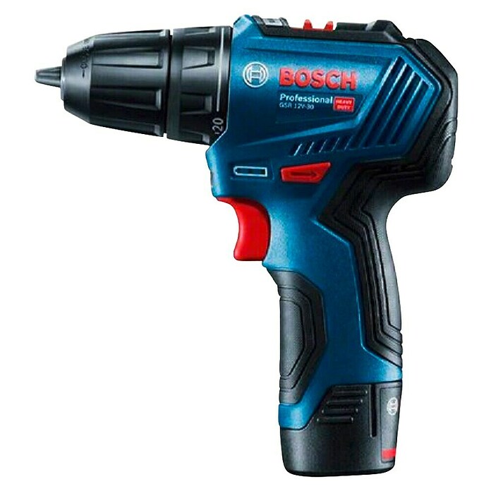 Bosch Professional Akumulatorski vrtalni vijačnik GSR 12-30  (12 V, 2 bateriji, 2 Ah) | Akumulatorski vijačniki in vrtalniki | Vrtalniki in vijačniki | Stroji | Orodja in stroji | Izdelki | BAUHAUS