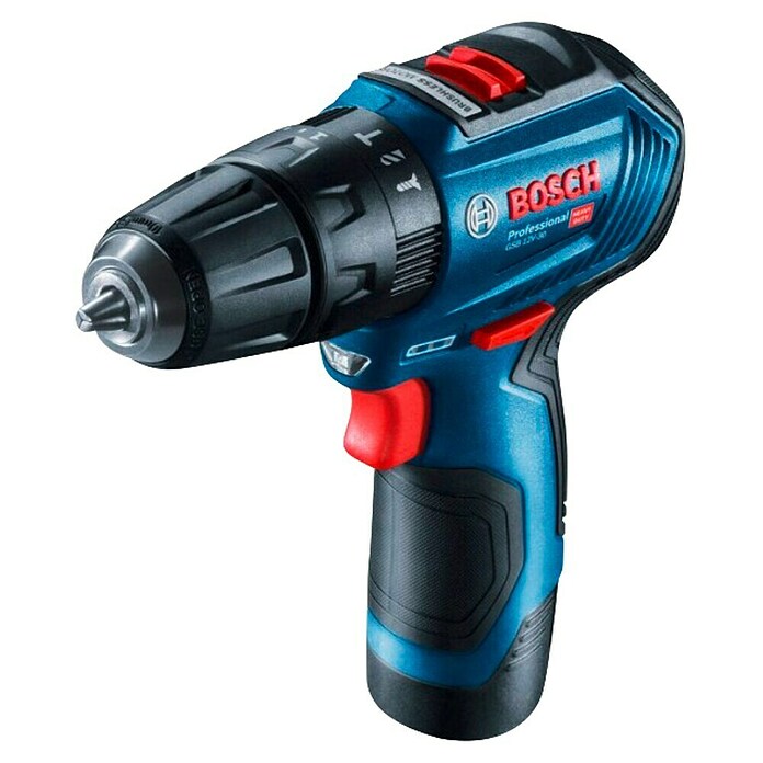 Bosch Professional Akumulatorski udarni vrtalni vijačnik GSB 12V-30  (12 V, 2 bateriji, 30 Nm) | Akumulatorski vijačniki in vrtalniki | Vrtalniki in vijačniki | Stroji | Orodja in stroji | Izdelki | BAUHAUS