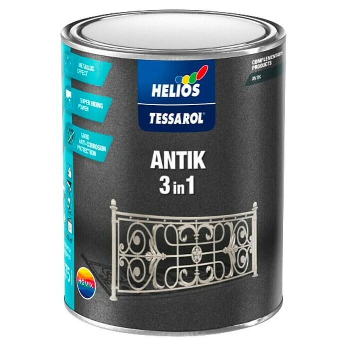 Helios Emajl za popravljanje Tessarol Antik 3 in 1  (75 l) | 5966 - KH-Seidenmattlacke farbig | HADL - Lacke | HAD - Farben | HA - Farben | H - Innendeko/Farben | BAUHAUS