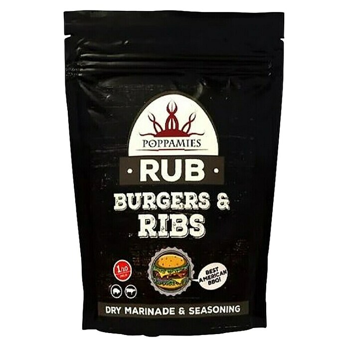 Poppamies Mešanica začimb Burgers & Ribs  (200 g) | 8315 - Grill-Zubehör Marke | ICGB - Grillzubehör | ICG - Grillgeräte / Grillzubehör | IC - Freizeit im Garten | I - Stadtgarten | BAUHAUS
