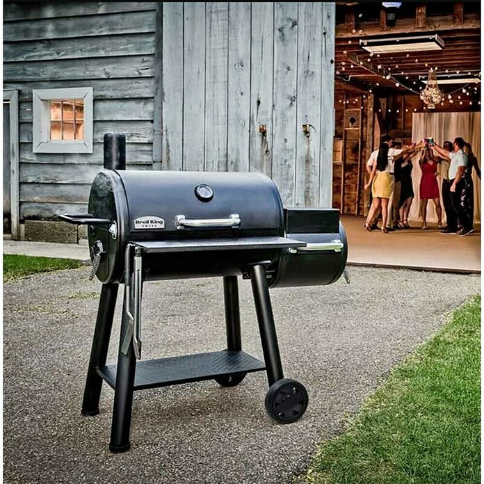 Broil King Peletni žar Regal Offset Smoker 500  (Površina za peko (Š x G): 82 x 49 cm, Antracit) | 8313 - Gasgrill Marke | ICGA - Grillgeräte | ICG - Grillgeräte / Grillzubehör | IC - Freizeit im Garten | I - Stadtgarten | BAUHAUS