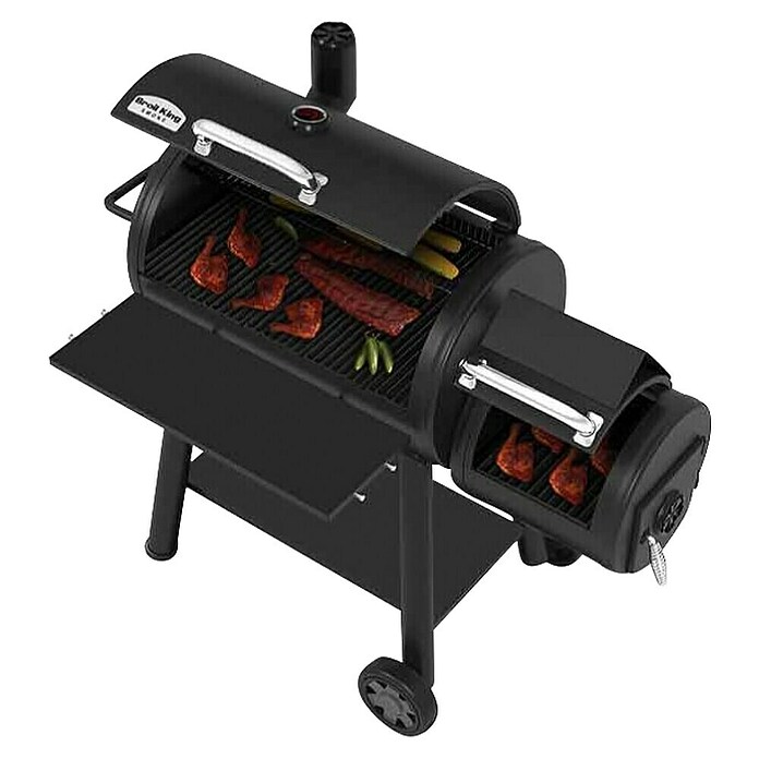Broil King Peletni žar Regal Offset Smoker 500  (Površina za peko (Š x G): 82 x 49 cm, Antracit) | 8313 - Gasgrill Marke | ICGA - Grillgeräte | ICG - Grillgeräte / Grillzubehör | IC - Freizeit im Garten | I - Stadtgarten | BAUHAUS