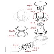 Sifon za tuš kad  (Bela, Premer odtoka: 90 mm) | 4040 - Sifons/Abläufe/Ablaufgarnituren | DCDA - Wasserinstallation | DCD - Sanitärinstallation | DC - Sanitärinstallation | D - Sanitär | BAUHAUS