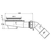 Sifon za tuš kad  (Bela, Premer odtoka: 90 mm) | 4040 - Sifons/Abläufe/Ablaufgarnituren | DCDA - Wasserinstallation | DCD - Sanitärinstallation | DC - Sanitärinstallation | D - Sanitär | BAUHAUS