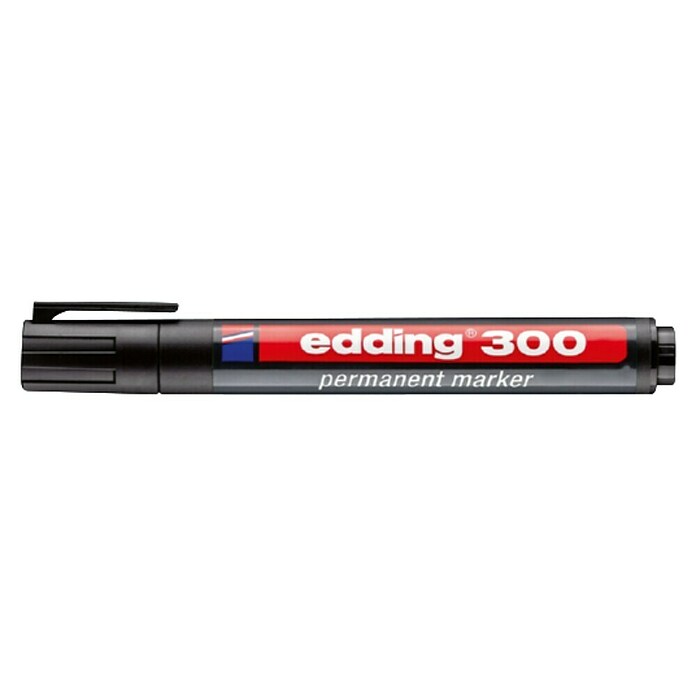 Edding Permanentni marker E-300  (Debelina črte: 1,5 mm - 3 mm, Črna) | 1967 - Fliesenwerkzeuge | BADO - Fliesenlegerwerkzeug | BAD - Handwerkzeuge | BA - Handwerkzeuge | B - Werkz/Masch/Maschzubeh/Auto | BAUHAUS