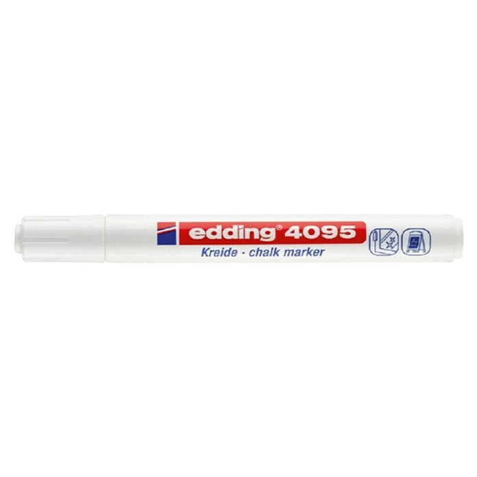 Edding Kredni marker E-4095  (Debelina črte: 2 mm - 3 mm, Bela) | 1967 - Fliesenwerkzeuge | BADO - Fliesenlegerwerkzeug | BAD - Handwerkzeuge | BA - Handwerkzeuge | B - Werkz/Masch/Maschzubeh/Auto | BAUHAUS