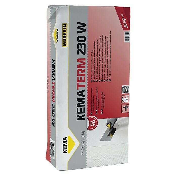Kema Cementna izravnalna masa Kematerm 230 W  (25 kg) | Lepila za zunanje toplotne izolacijske kompozitne sisteme | Zunanji termoizolacijski kompozitni sistemi in fasadna izolacija | Izolacija | Gradbeni material | Izdelki | BAUHAUS