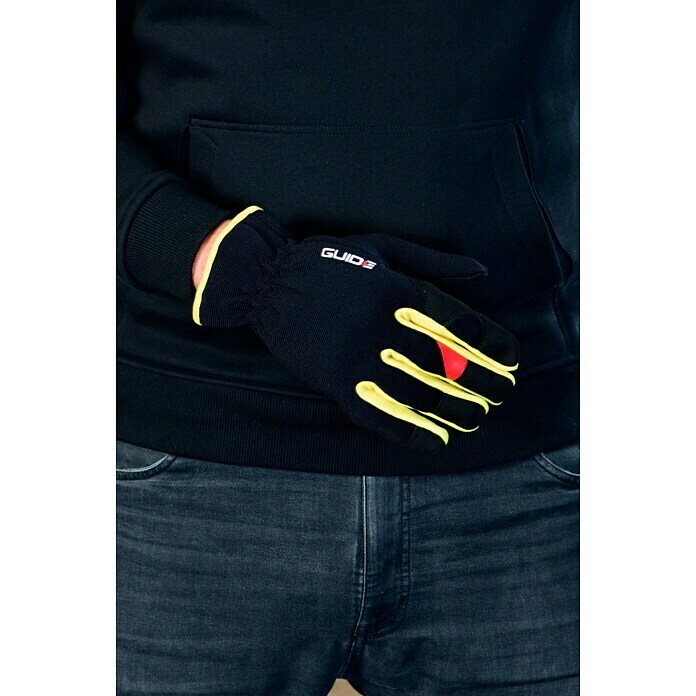 Guide Radne rukavice 765 (Konfekcijska veličina: 9, Crno / žuto)