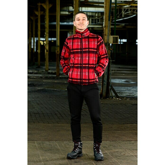 Fleecejacke (Rot, XL)