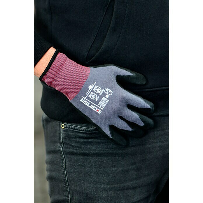 Guide Radne rukavice 582 (Konfekcijska veličina: 6, Sivo / crno)