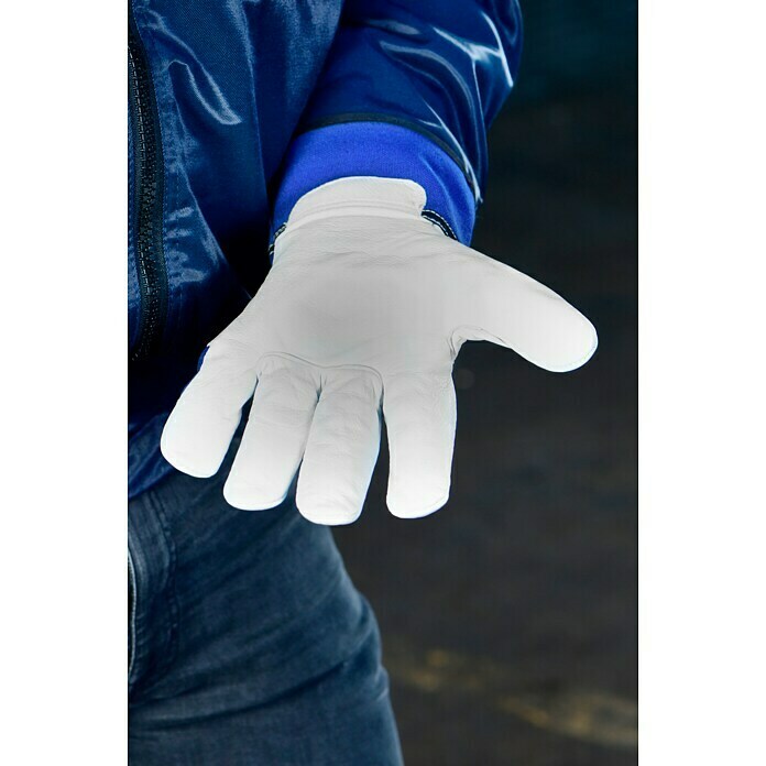 Guide Radne rukavice 1071 HP (Konfekcijska veličina: 10, Goveđa cijepana koža, Plavo / bijelo)