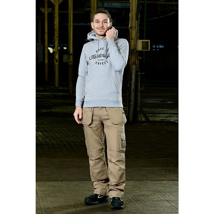 Kapuzenpullover Handcrafter (L, Grau)