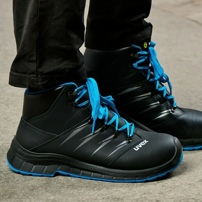 Uvex 2 Trend Sicherheitsstiefel S3 (Schwarz/Blau, 42) | BAUHAUS