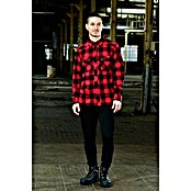 Brandit Flanellhemd (Schwarz/Rot, XL) | BAUHAUS