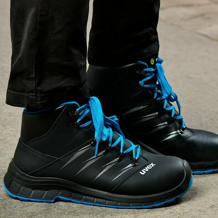 Uvex 2 Trend Sicherheitsstiefel S3 (Schwarz/Blau, 42) | BAUHAUS