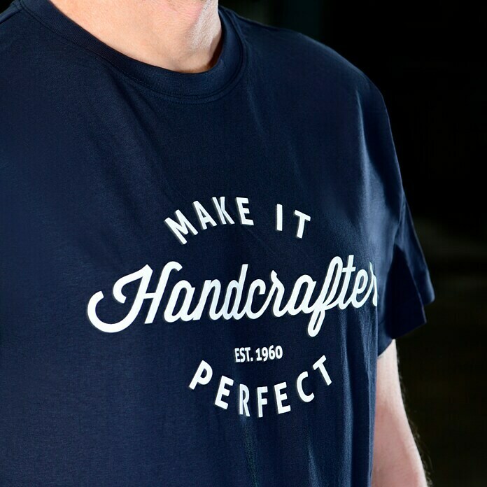 T-Shirt Handcrafter (Navy, M) | BAUHAUS