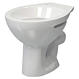 Stand-WC Delta (Mit Spülrand, Ohne Spezialglasur, Spülform: Tief, WC Abgang: Waagerecht, Weiß)
