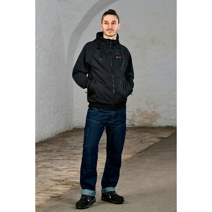 Bosch Professional Arbeitsjacke Hoodie GHH beheizbar (4 -tlg., Akkuspannung: 12 V, XXXL) | BAUHAUS