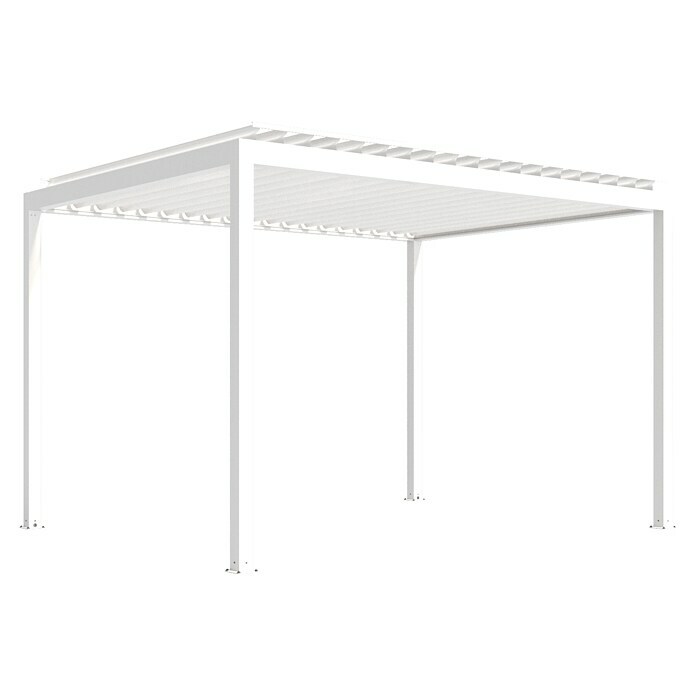 Wismar-NFI Pergola Easy Up (Weiß-Weiß, 350 x 399,6 x 257 cm, Aluminium) | BAUHAUS