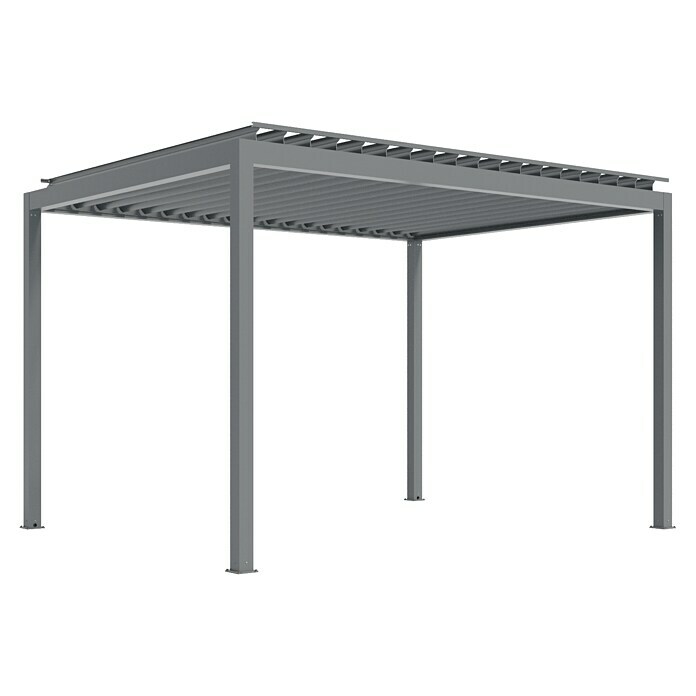 Wismar-NFI Pergola Easy Up (Grau-Grau, 300 x 499,6 x 257 cm, Aluminium) | BAUHAUS