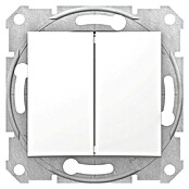Schneider Electric Sedna Conmutador doble (Blanco, Empotrado, Plástico, 10 AX)
