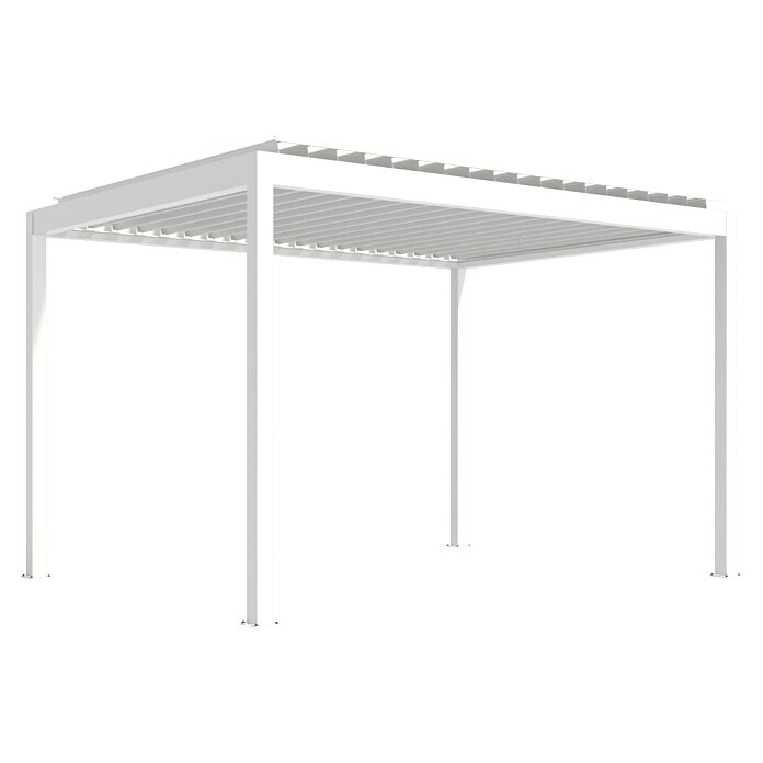 Wismar-NFI Pergola Easy Up (Weiß-Weiß, 350 x 459,6 x 257 cm, Aluminium) | BAUHAUS