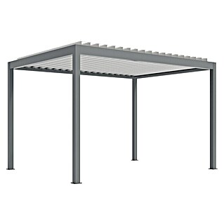 Wismar-NFI Pergola Easy Up (Grau-Weiß, 300 x 499,6 x 257 cm, Aluminium)