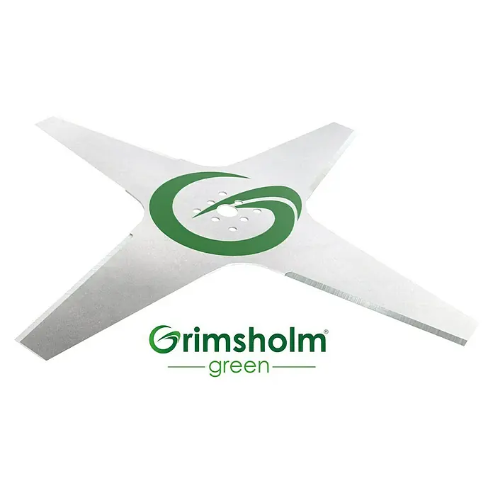 Grimsholm Green Ersatzmesser für Rasenmäher - Diverse Mähroboter-Modelle der Marken Stiga Autoclip, Ambrogio & Wiper, 1 Stk., Länge: 25 cm - Grimsholm Green 4-Zahn-Messer für Motorsensen. Aus robustem Material gefertigt, bietet es hohe Leistung und Haltbarkeit für effizientes Trimmen.