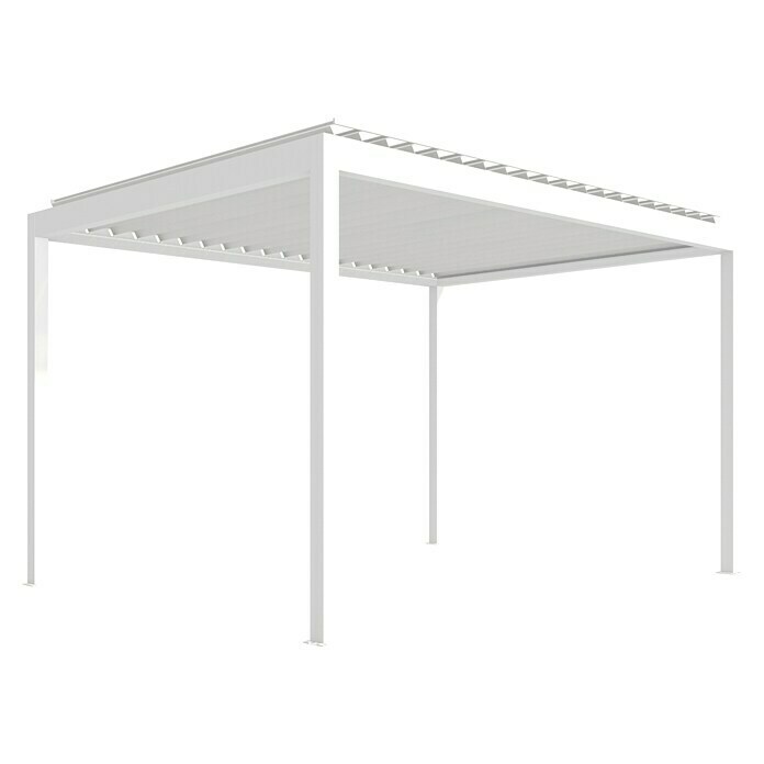 Wismar-NFI Pergola Easy Up (Weiß-Weiß, 350 x 399,6 x 257 cm, Aluminium) | BAUHAUS