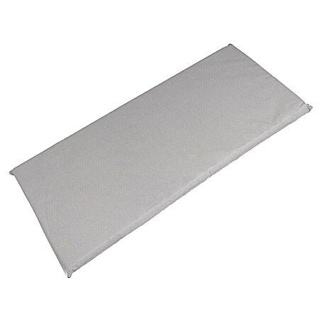 Cojín para banco (Gris perla, L x An x Al: 110 x 49 x 6 cm, 70% algodón y 30 % poliéster)