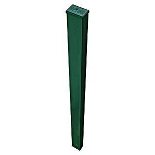 Poste para cercado Hércules (Altura: 235 cm, Verde oscuro, Acero)