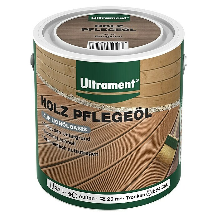 Ultrament Pflegeöl für Holz (2,5 l, Bangkirai) | BAUHAUS