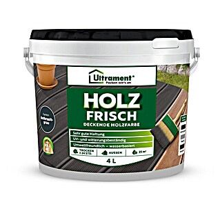 Ultrament Holzfarbe Holz Frisch (Anthrazit, 4 l, Matt)