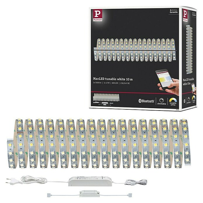 Paulmann MaxLED LED traka Function  (D x V: 10 m x 3 mm, Srebrna) | BAUHAUS