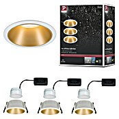 Paulmann Led-inbouwverlichting Cole (19,5 W, Wit/Goud, Warm wit, 3 st.) | BAUHAUS