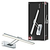 Paulmann Galeria Aplique LED para cuadros (7 W, Blanco cálido, 45 x 19 cm, Níquel cepillado)